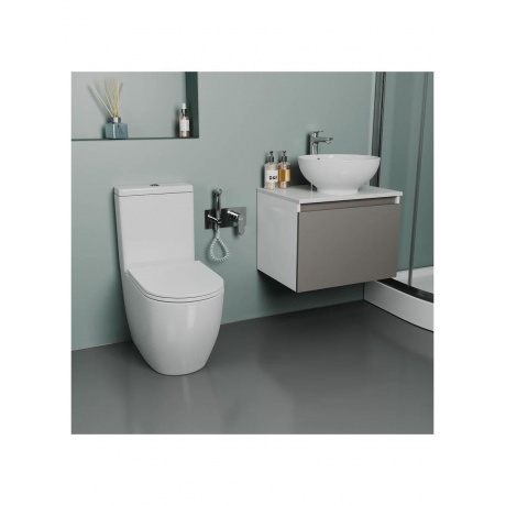 Унитаз-компакт безободковый D&amp;K Matrix 630*365*840мм (DT1397016) - фото 4