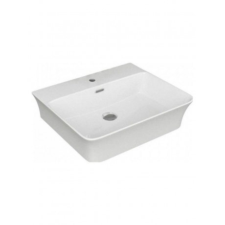 Раковина Teymi Aina 49 накладная с полочкой под смеситель, белая...