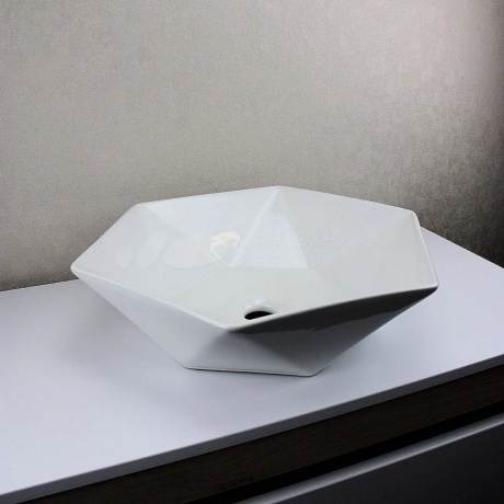 Раковина Teymi Diamond 48, накладная, белая T51105 - фото 7