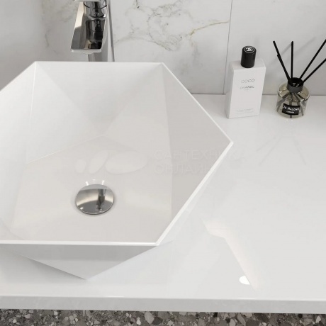 Раковина Teymi Diamond 48, накладная, белая T51105 - фото 10
