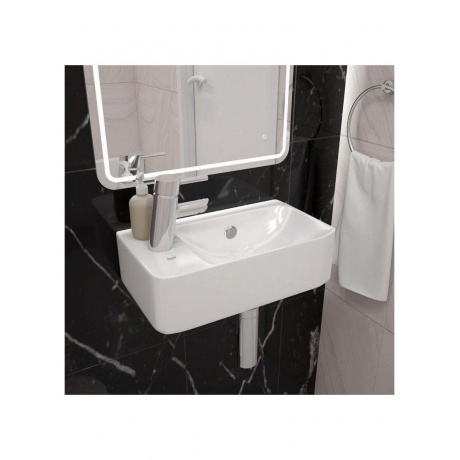 Раковина Teymi Hanna 45 левая, подвесная, белая T50901 - фото 8