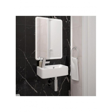 Раковина Teymi Hanna 45 левая, подвесная, белая T50901 - фото 9