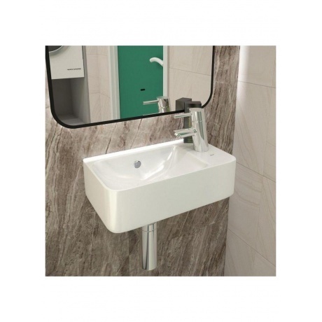 Раковина Teymi Hanna 45 правая, подвесная, белая T50903 - фото 8