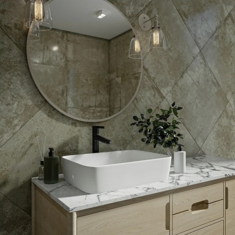 Раковина Teymi Helmi 50 накладная, Белая Матовая T50291 - фото 12