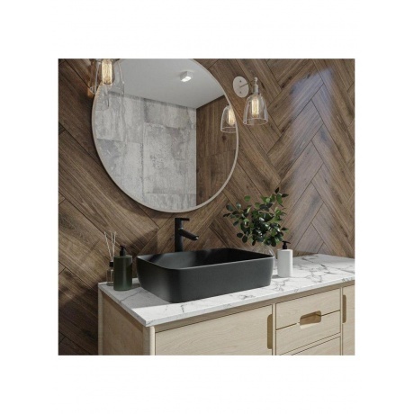 Раковина Teymi Helmi 50 накладная, Черная Матовая T50293 - фото 11