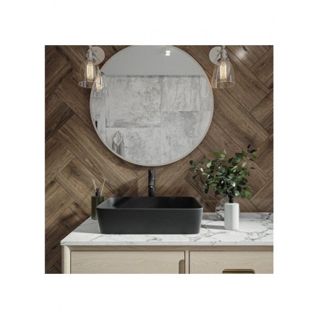 Раковина Teymi Helmi 50 накладная, Черная Матовая T50293 - фото 12