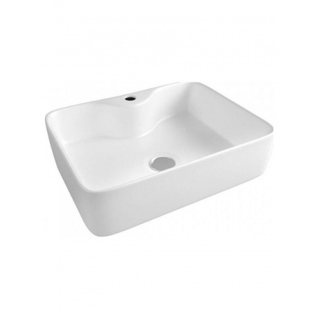 Раковина Teymi Helmi S 48 накладная с полочкой под смеситель, бе...