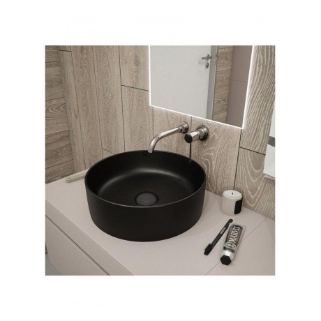 Раковина Teymi Lina D41 накладная, Черная Матовая T50197 - фото 3