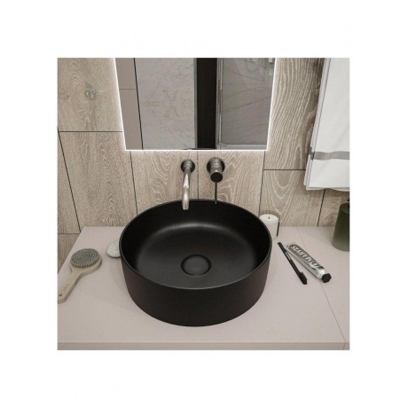 Раковина Teymi Lina D41 накладная, Черная Матовая T50197 - фото 5