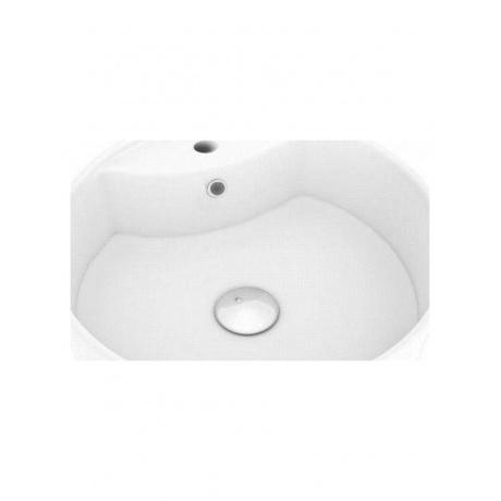 Раковина Teymi Lina S накладная D40 с полочкой под смеситель, Бе...