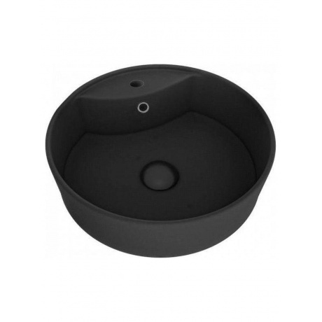 Раковина Teymi Lina S накладная D40 с полочкой под смеситель, Че...