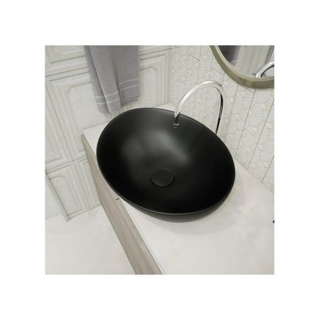 Раковина Teymi Lori 40 накладная, Черная Матовая T50494 - фото 13