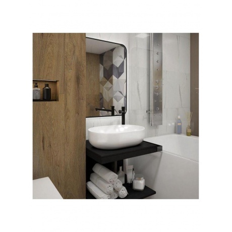 Раковина Teymi Solli 48 artceramic, накладная, белая T50208 - фото 10