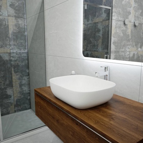 Раковина Teymi Solli 50 artceramic, накладная, Белая Матовая T50390 - фото 11