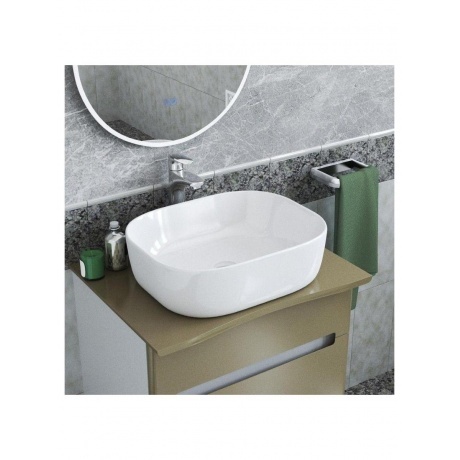 Раковина Teymi Solli 50 artceramic, накладная, белая T50204 - фото 7