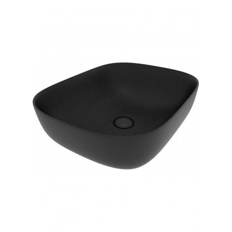 Раковина Teymi Solli 50 artceramic, накладная, Черная Матовая T50392 - фото 3
