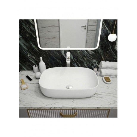 Раковина Teymi Solli 60 artceramic, накладная, Белая Матовая T50395 - фото 12