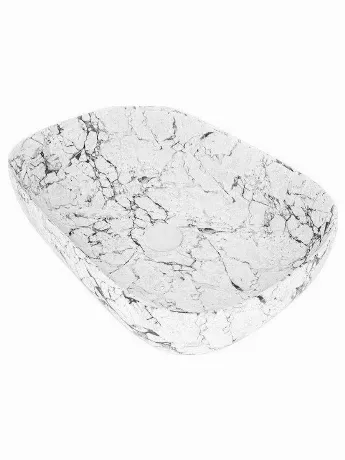 Раковина Teymi Solli 60 artceramic, накладная, Белый Мрамор T503...