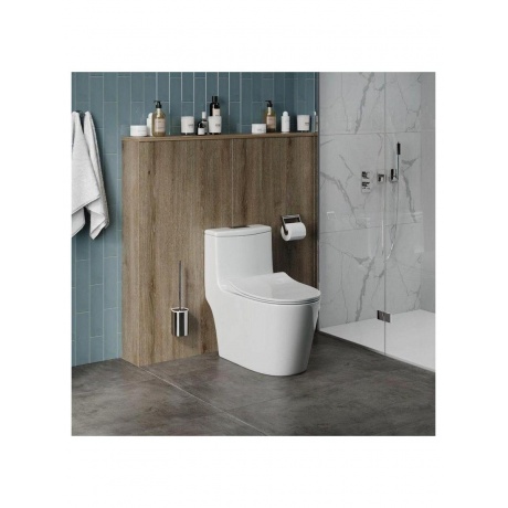 Унитаз напольный моноблок Teymi Solli безободковый, сиденье микролифт T41101 - фото 12