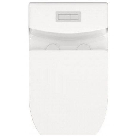 Унитаз напольный моноблок Teymi Solli безободковый, сиденье микролифт T41101 - фото 4