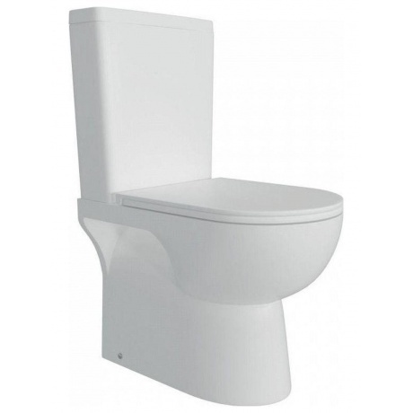 Унитаз напольный Teymi Aina безободковый, сиденье микролифт T402...