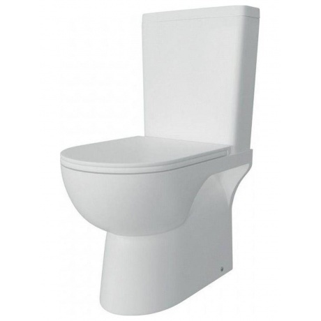 Унитаз напольный Teymi Aina безободковый, сиденье микролифт T40205 - фото 2