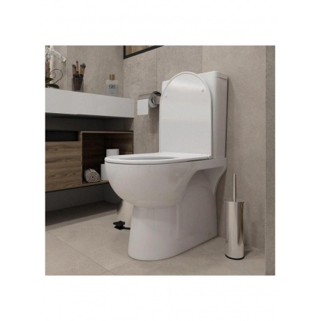 Унитаз напольный Teymi Aina безободковый, сиденье микролифт T40205 - фото 14