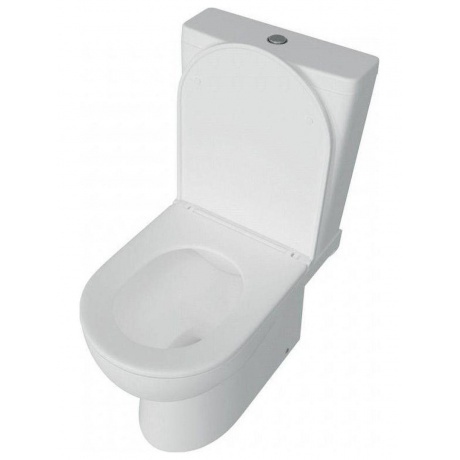 Унитаз напольный Teymi Aina безободковый, сиденье микролифт T40205 - фото 4