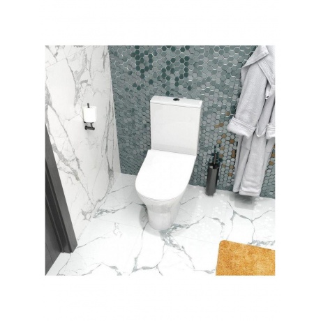 Унитаз напольный Teymi Ellie безободковый, сиденье микролифт T40801 - фото 13