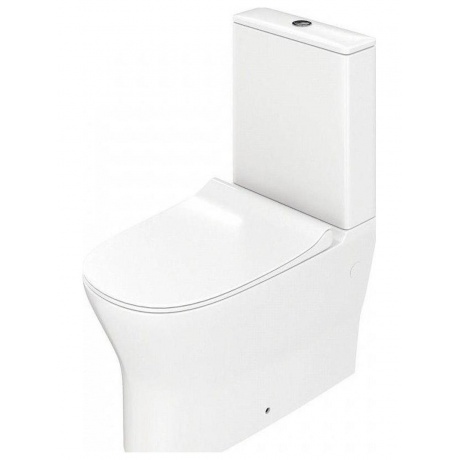 Унитаз напольный Teymi Ellie безободковый, сиденье микролифт T40801 - фото 3