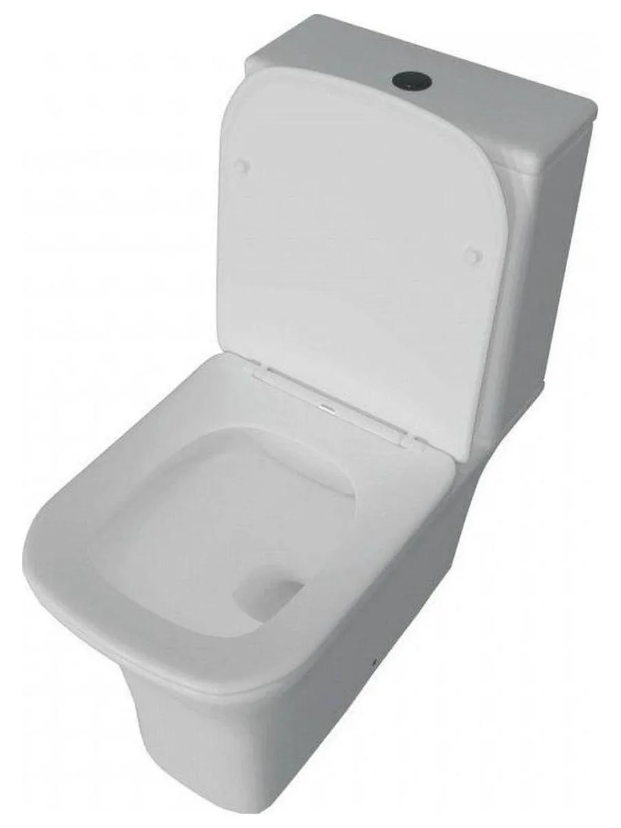 Унитаз напольный Teymi Helmi Pro безободковый, сиденье микролифт T40305 - фото 4