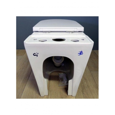 Унитаз напольный Teymi Lina безободковый, сиденье микролифт T40103 - фото 15