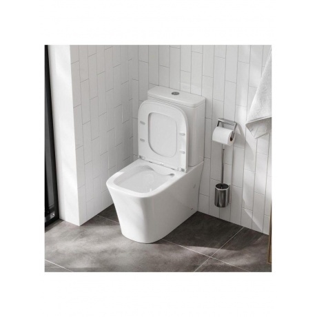 Унитаз напольный Teymi Lori безободковый, сиденье микролифт T40309 - фото 15