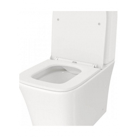 Унитаз напольный Teymi Lori безободковый, сиденье микролифт T40309 - фото 4