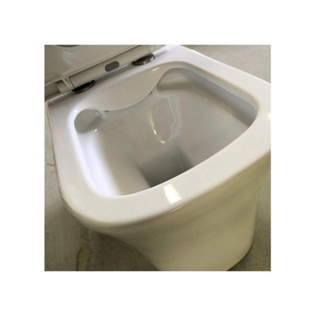 Унитаз напольный Teymi Lori безободковый, сиденье микролифт T40309 - фото 9