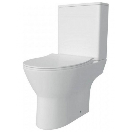 Унитаз напольный Teymi Ritta безободковый, сиденье микролифт T40803 - фото 2