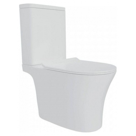 Унитаз напольный Teymi Ritta Pro безободковый, сиденье микролифт...