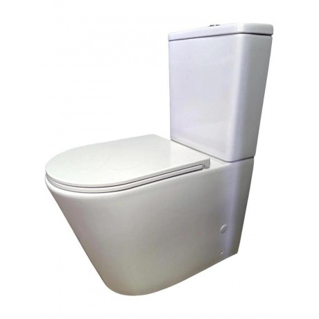 Унитаз напольный Teymi Solli безободковый, сиденье микролифт T40...