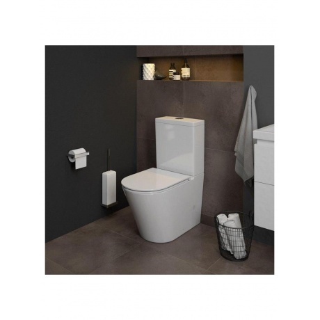 Унитаз напольный Teymi Solli безободковый, сиденье микролифт T40203 - фото 5