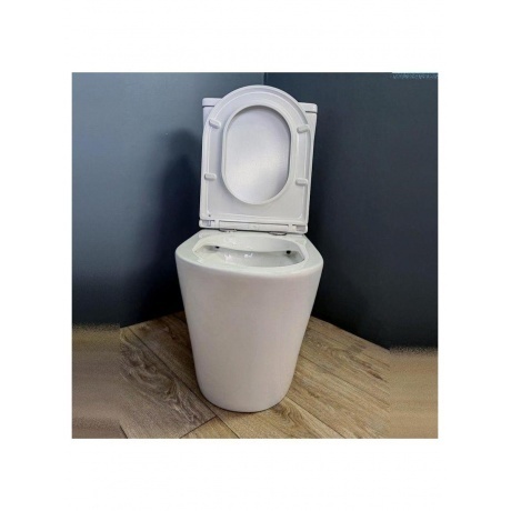 Унитаз напольный Teymi Solli безободковый, сиденье микролифт T40203 - фото 10