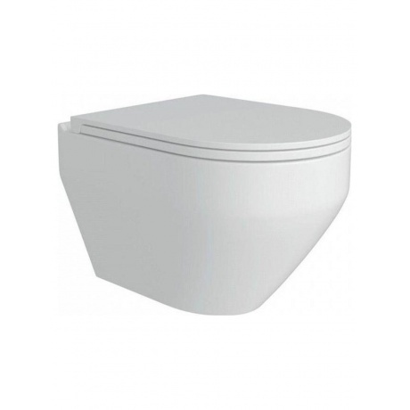 Унитаз подвесной Teymi Demi безободковый, сиденье микролифт T40208 - фото 1