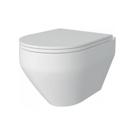 Унитаз подвесной Teymi Demi безободковый, сиденье микролифт T40208 - фото 2