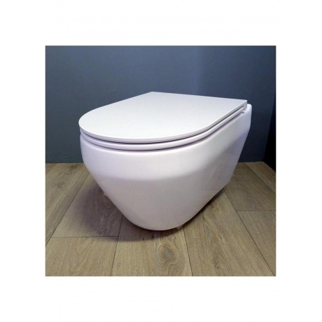 Унитаз подвесной Teymi Demi безободковый, сиденье микролифт T40208 - фото 12