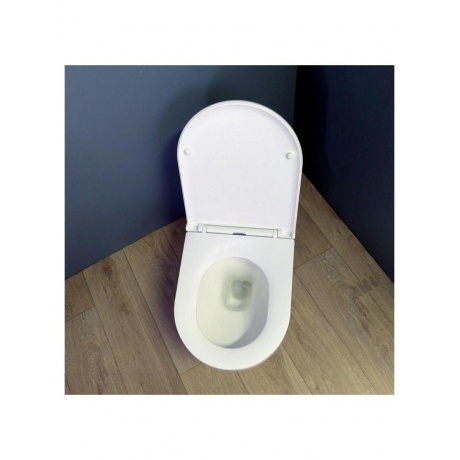 Унитаз подвесной Teymi Demi безободковый, сиденье микролифт T40208 - фото 13