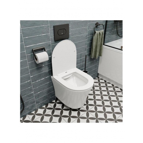 Унитаз подвесной Teymi Ellie безободковый, сиденье микролифт T40802 - фото 11