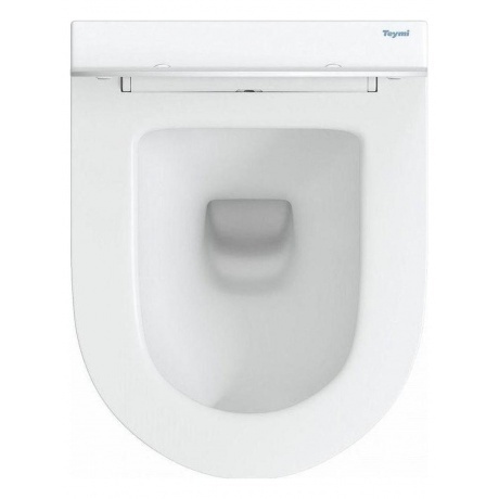 Унитаз подвесной Teymi Ellie безободковый, сиденье микролифт T40802 - фото 5