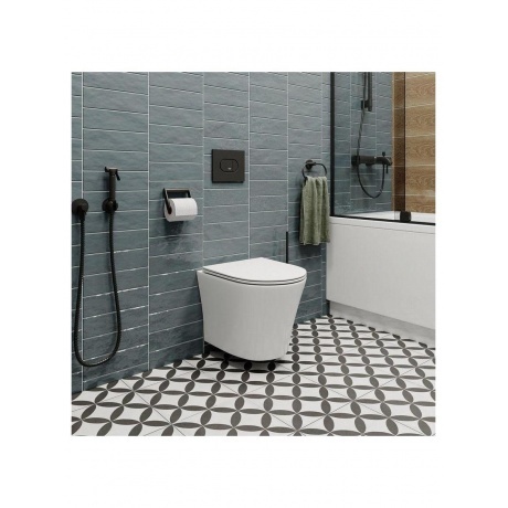 Унитаз подвесной Teymi Ellie безободковый, сиденье микролифт T40802 - фото 10