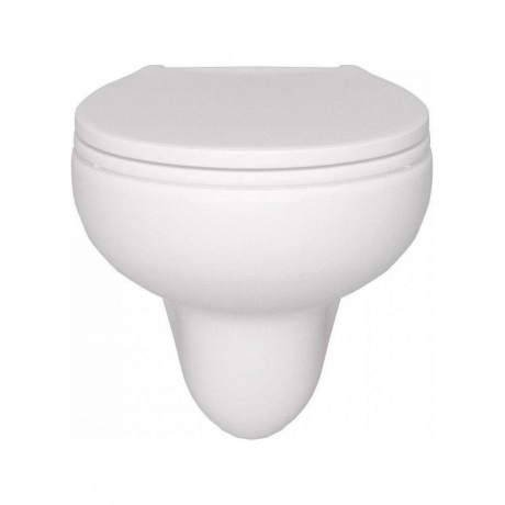 Унитаз подвесной Teymi Hanna Pro безободковый, сиденье микролифт T40901 - фото 2