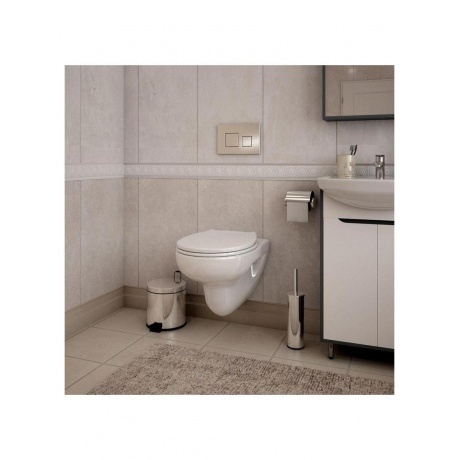 Унитаз подвесной Teymi Hanna Pro безободковый, сиденье микролифт T40901 - фото 13