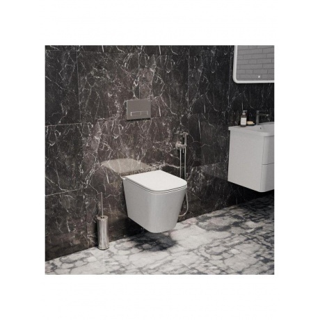 Унитаз подвесной Teymi Helmi S безободковый, сиденье микролифт T40302 - фото 13